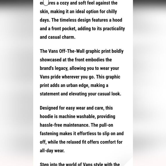 Vans The Original Logo Checkerboard Pullover Hoodie - Picture 4 of 6